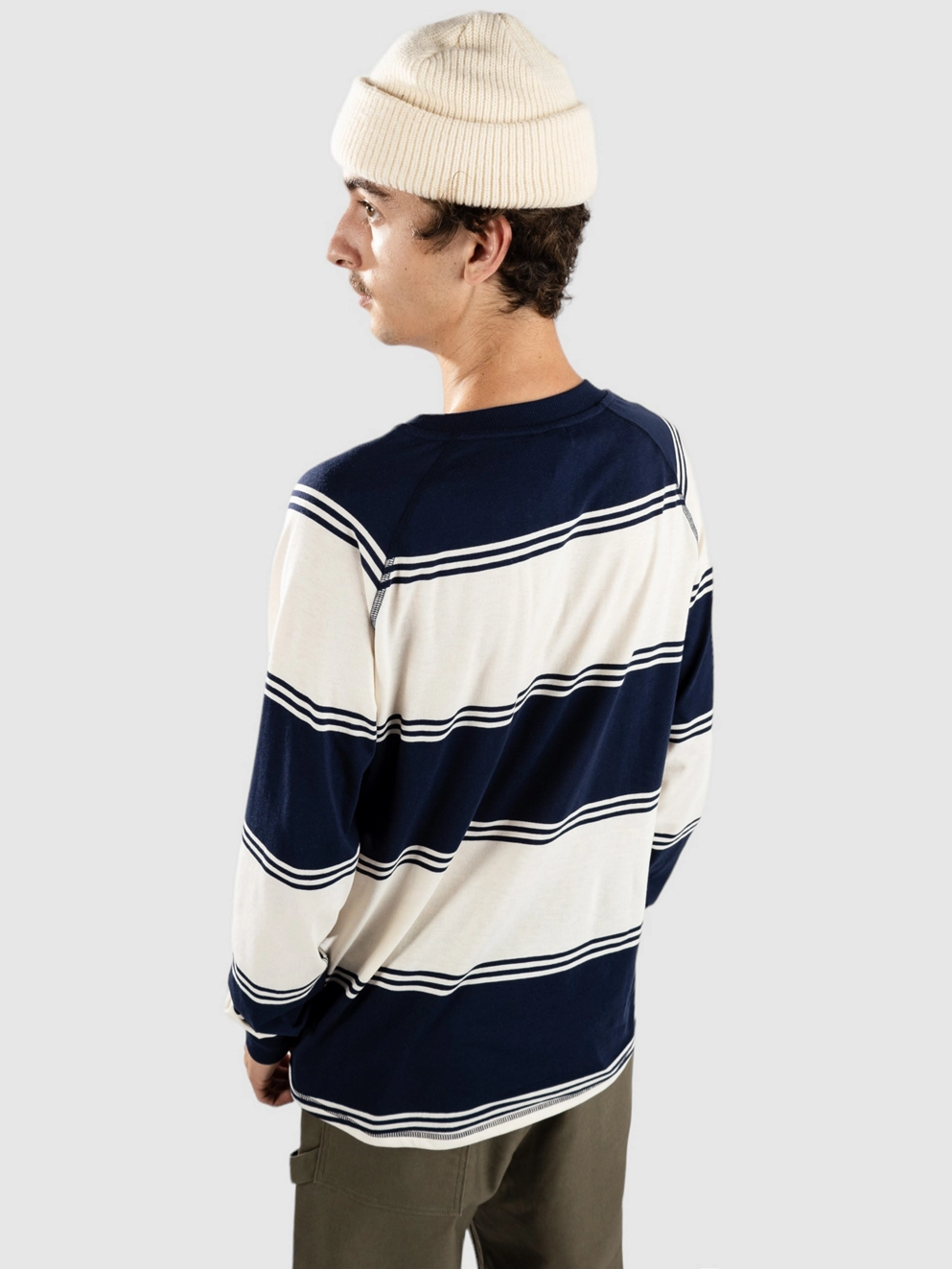Kazane Casper Long Sleeve T-Shirt birch bl iris stripe