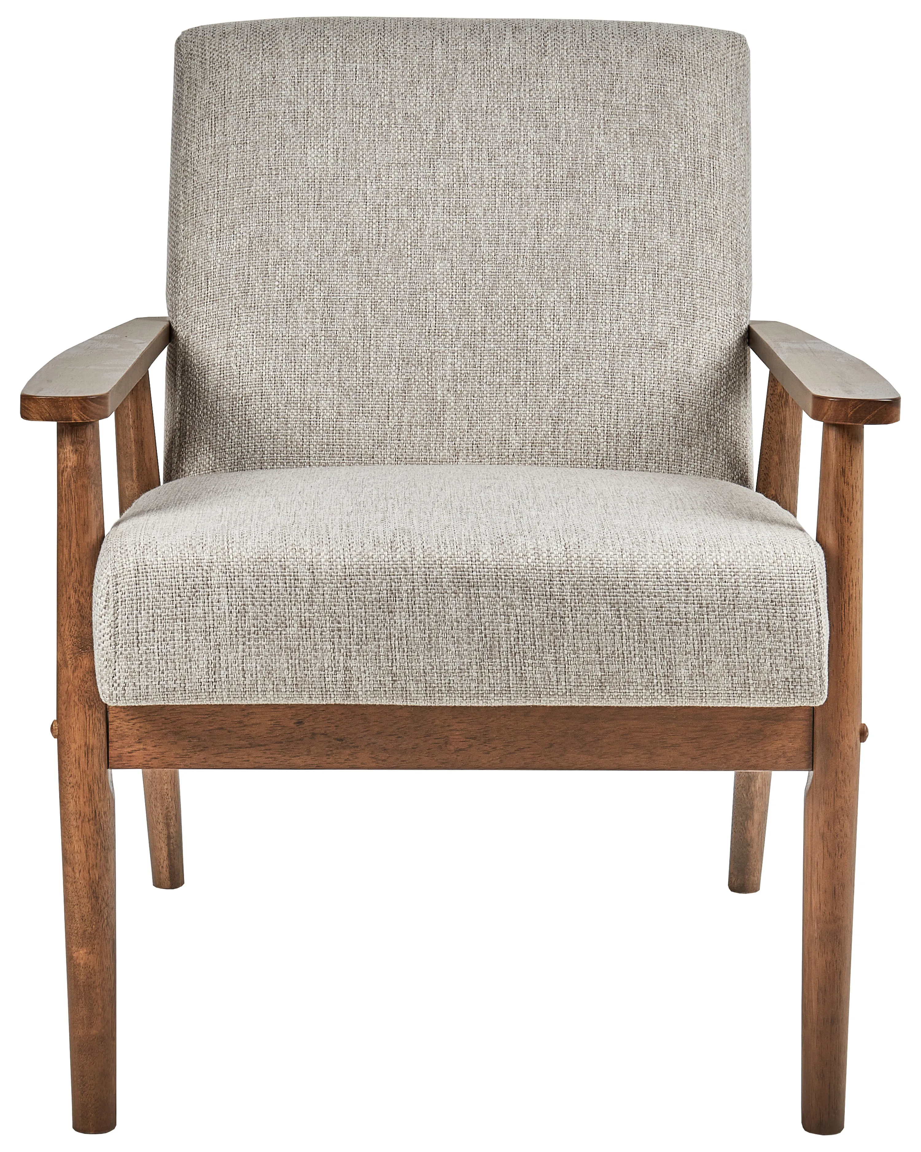 Fauteuil ESRUM Stof Donkerbruin/grijs