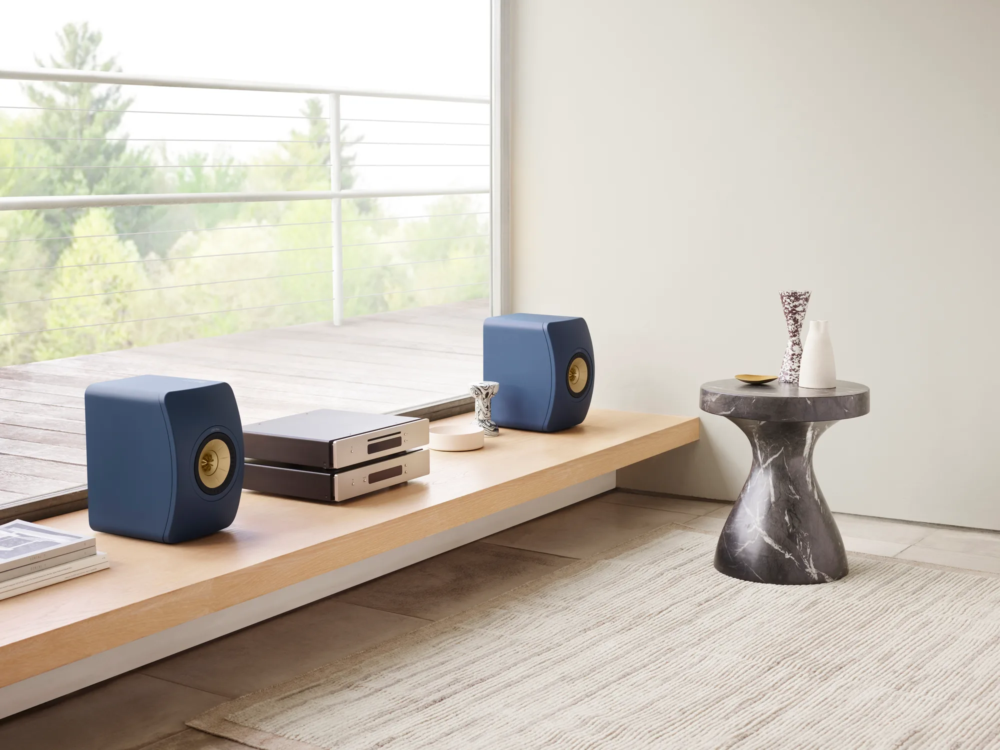 KEF LS50 Meta Bleu Special Edition (la paire) Enceintes bibliothèque
