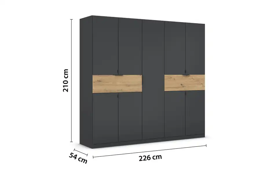 Drehtürenschrank 226 cm 9 Stück