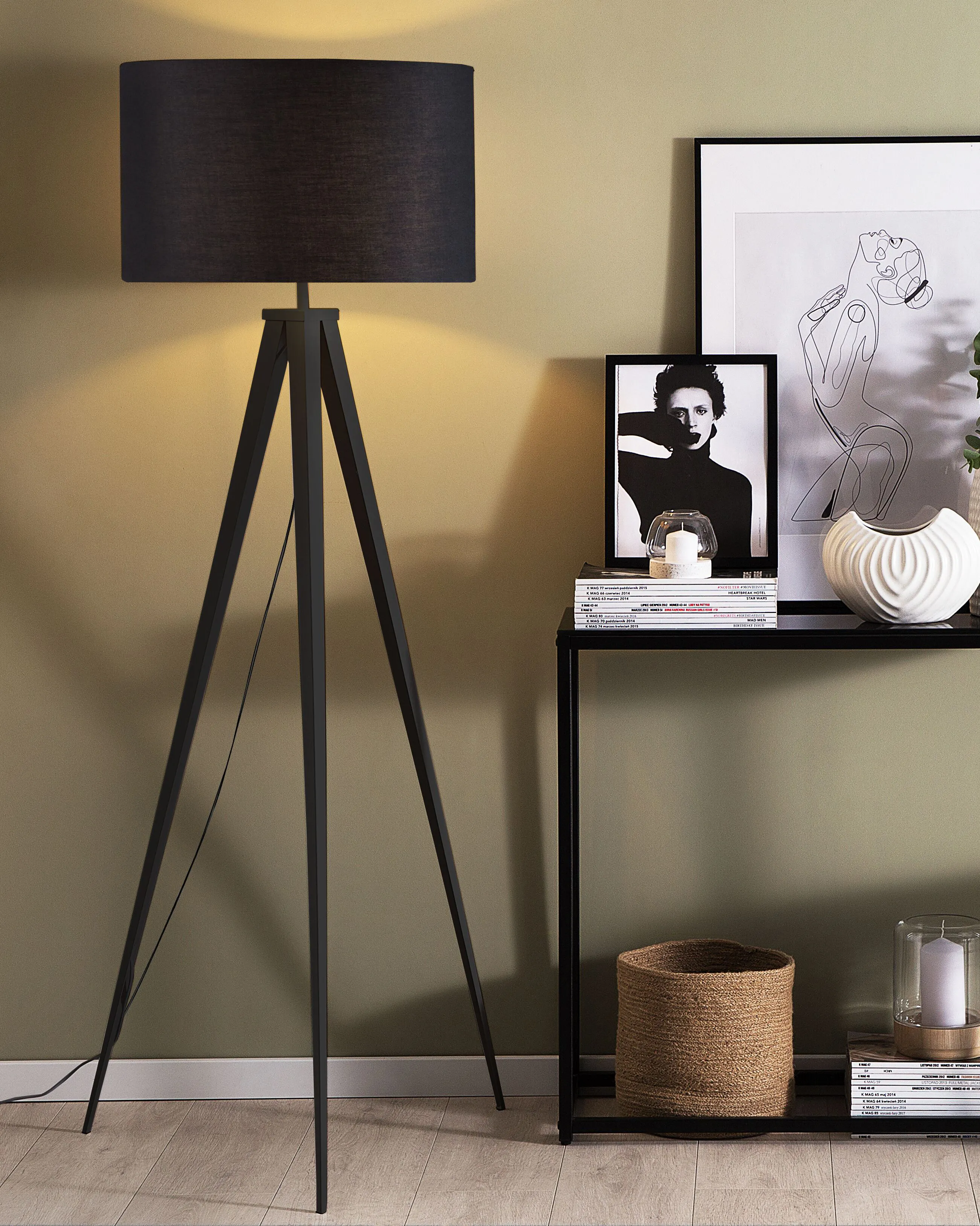 Staande lamp STILETTO Metaal Zwart