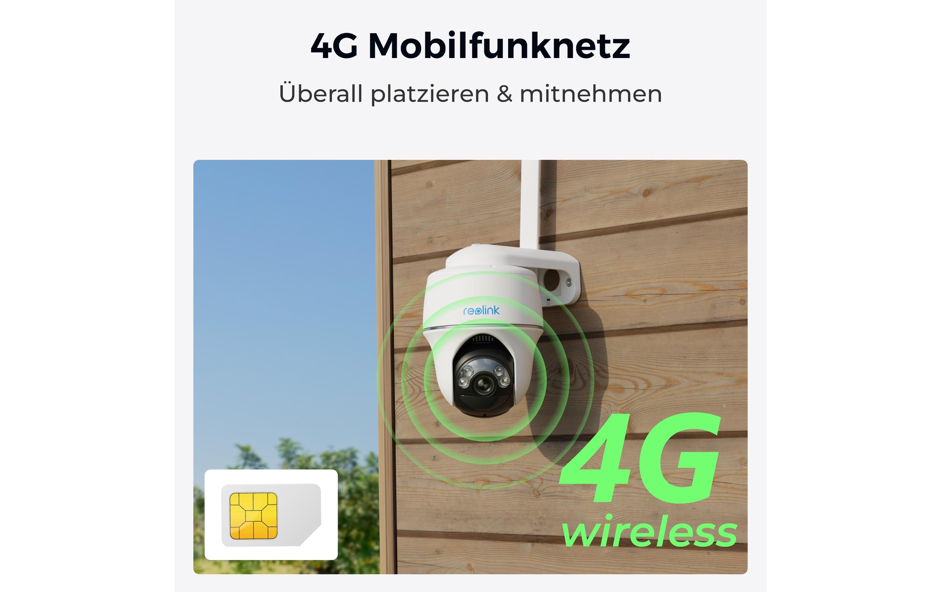 4G/LTE-Kamera G430 inkl. Solarpanel<br>Kabellose 2K 4G PT-Kamera mit smarter Erkennung inklusive Solar Panel 2