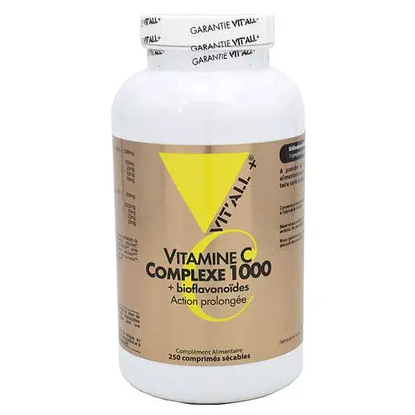Vit'all+ Complexo de Vitamina C 1000 - 250 comprimidos sulcados