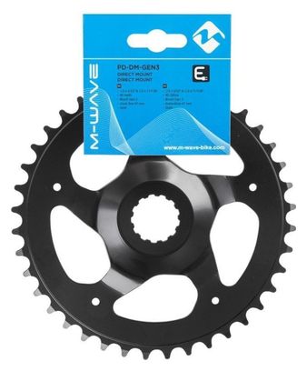 M-WAVE Plateau E-Bike Bosch-3 38T - Noir