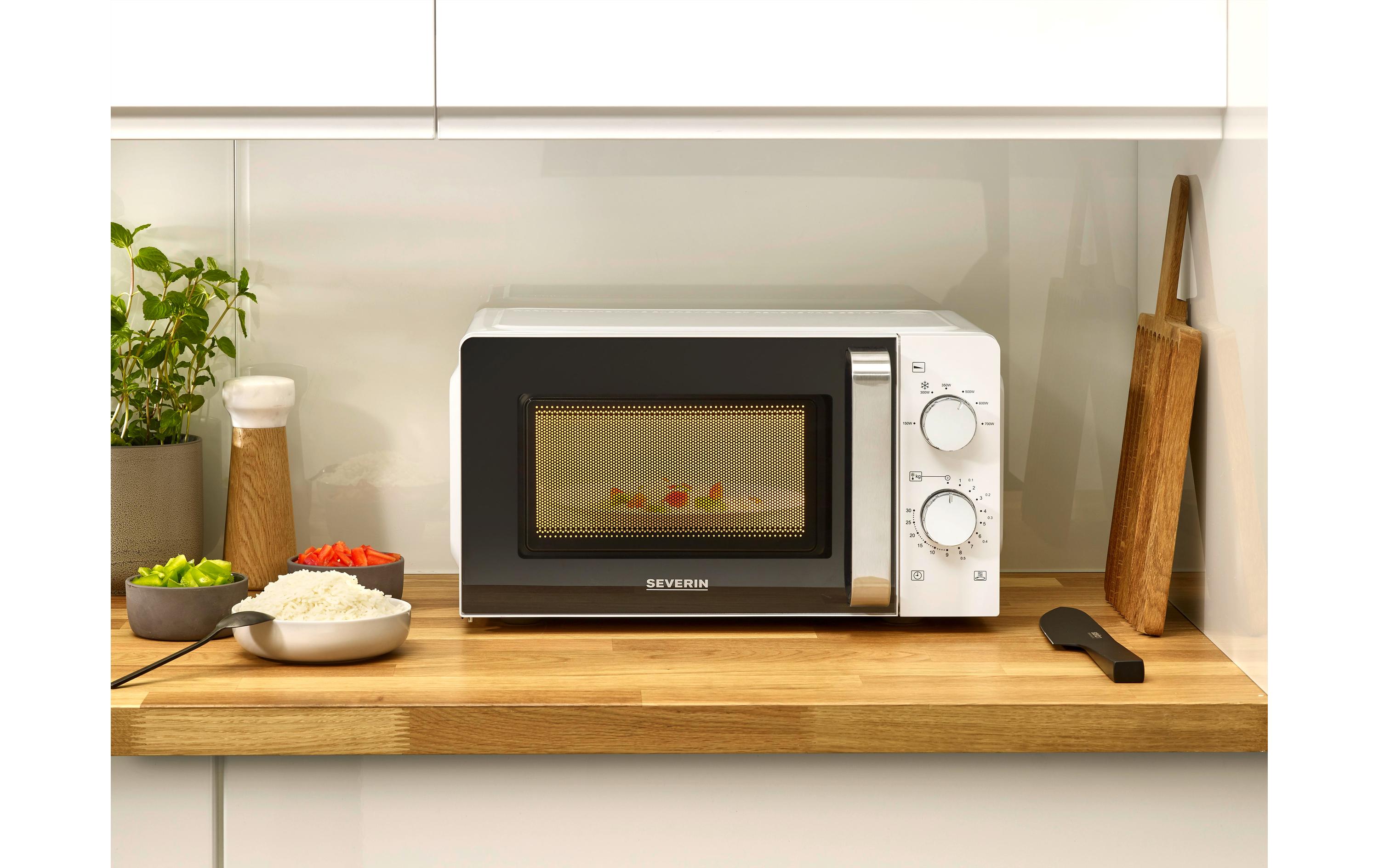 Mikrowelle MW7885 Schwarz/WeissMikrowelle mit einer Leistung von 700 W