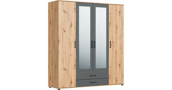 Schrank Bianca II, 4-türig, 182 x 201 cm artisan