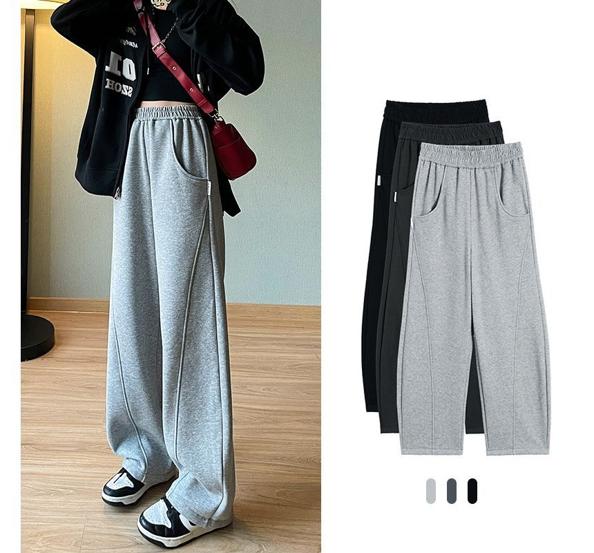 Rosehedge - Hoge taille effen losse joggingbroek