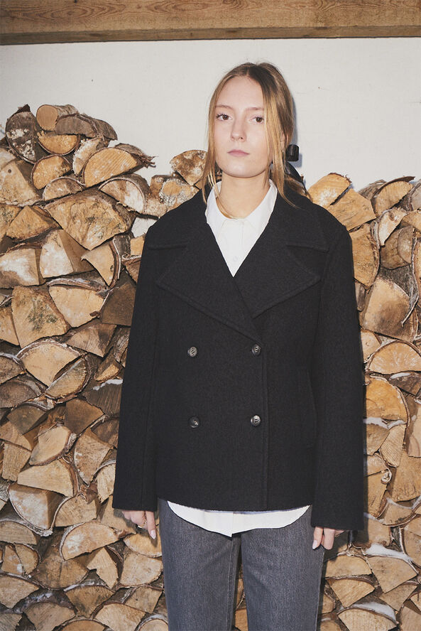 Designers Remix Girls G Agnes Pea Coat Sort