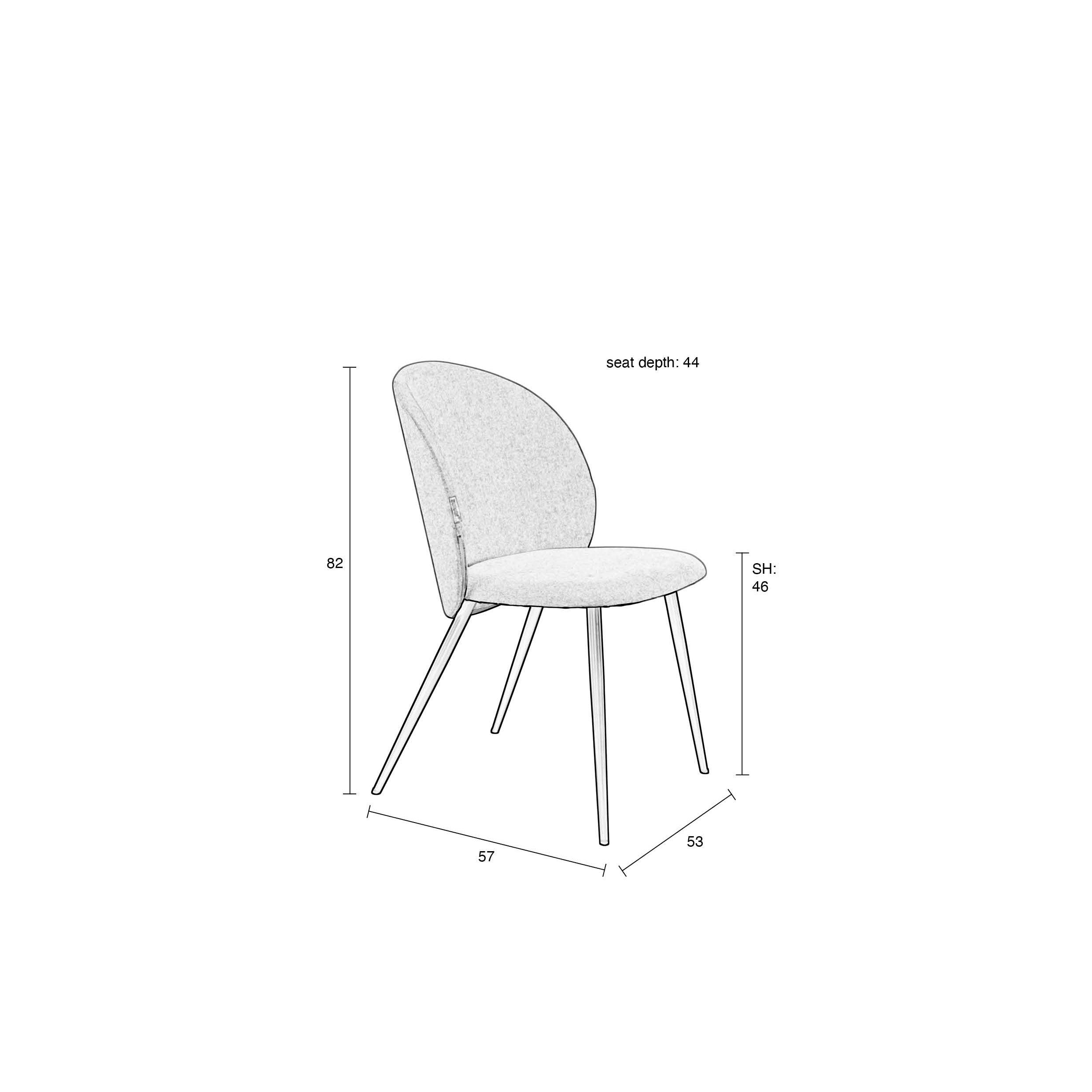 Zuiver Cozy Eetkamerstoel - Moss