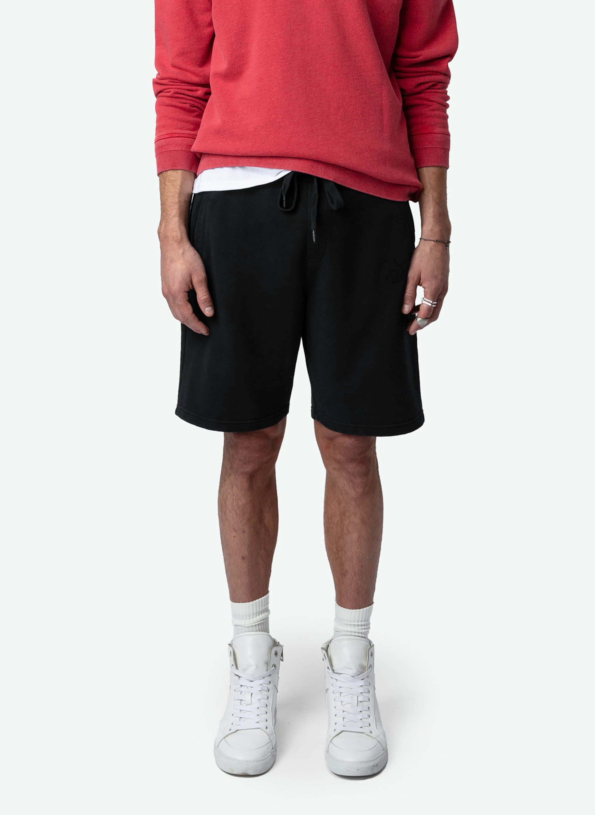 PARTY - Short molletonné en coton | Bleu