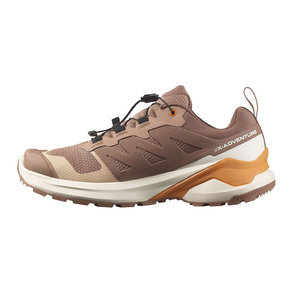 Salomon X-ADVENTURE GTX - Chaussures trail Femme mocha mousse/vanilla ice/turmeric