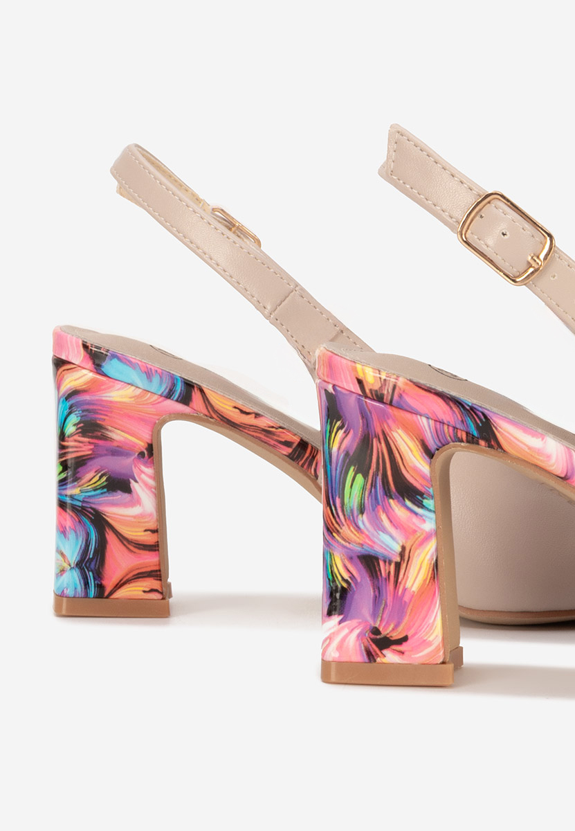 Chaussures slingback beige Lunessa