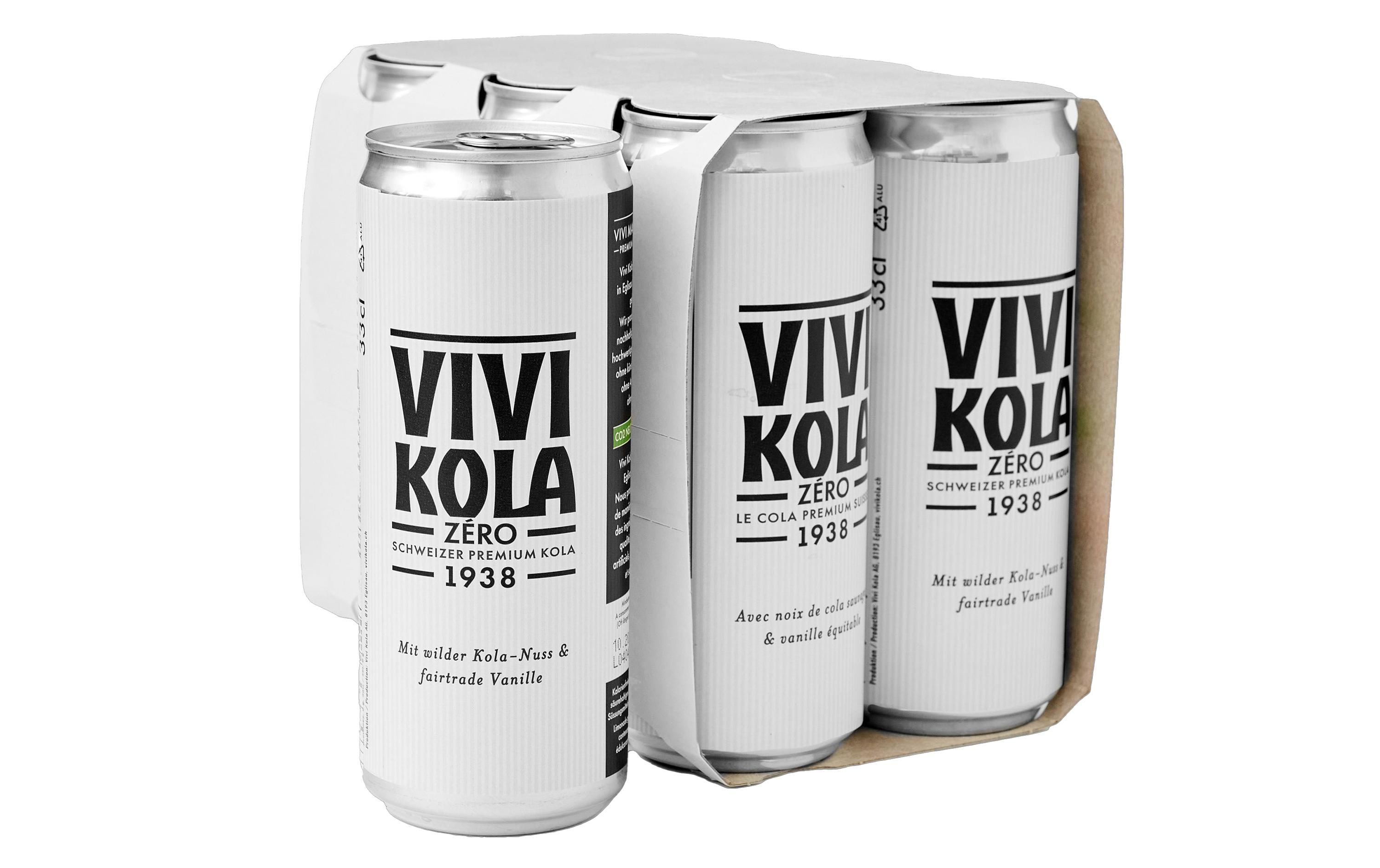 Vivi Kola Zéro 6 x 0.33 lSchweizer Premium Kola ohne Zucker