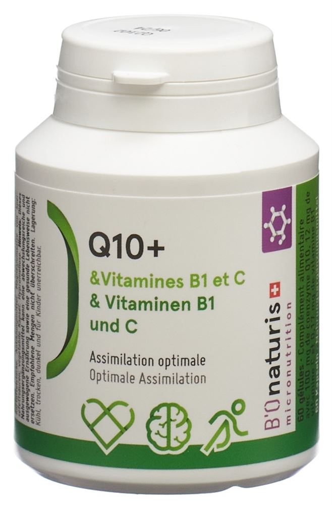 BIONATURIS Q10 + 100 mg<br>60 Stück, Dose, Kapsel