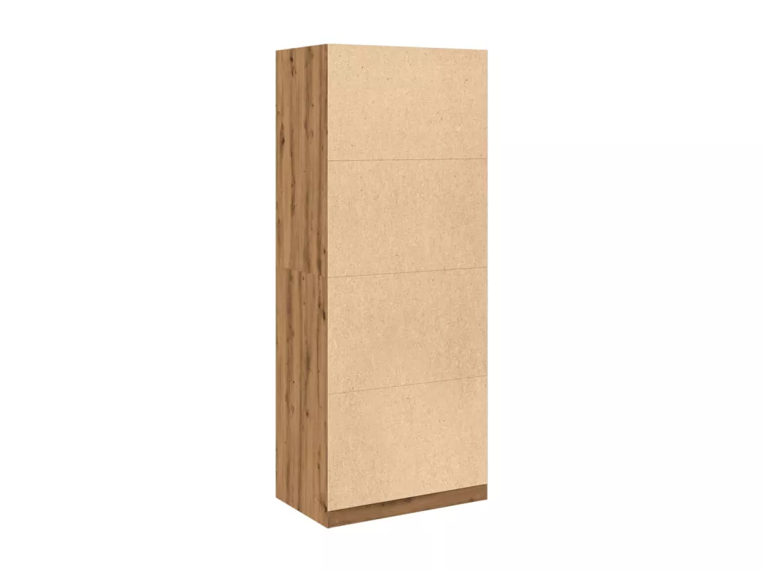 Garde-robe chêne artisanal 80x50x200 cm bois d'ingénierie