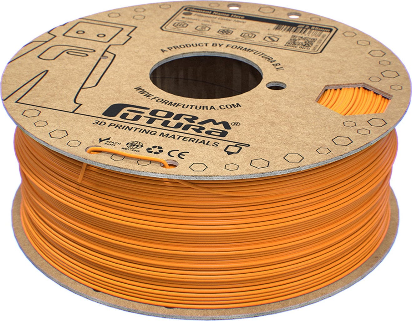 FormFutura  EasyFil™ ePLA Luminous Bright Orange, 1,75 mm / 1000 g    Benutzerfreundliches PLA Filament