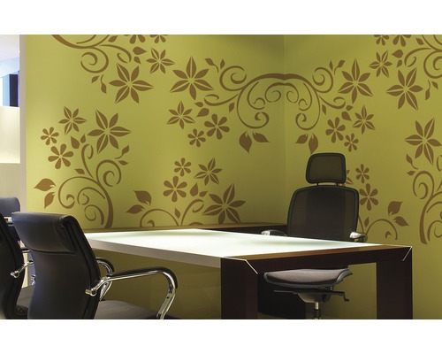 Decoratieve sjabloonbloemen 56 x 43 cm