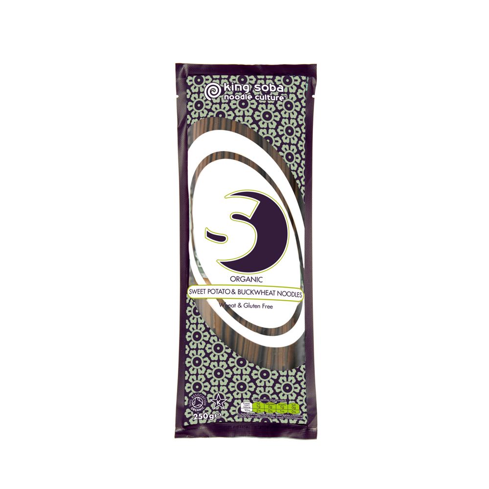 KING SOBA Buchweizennudeln mit Süsskartoffen glutenfrei Bio 250 g