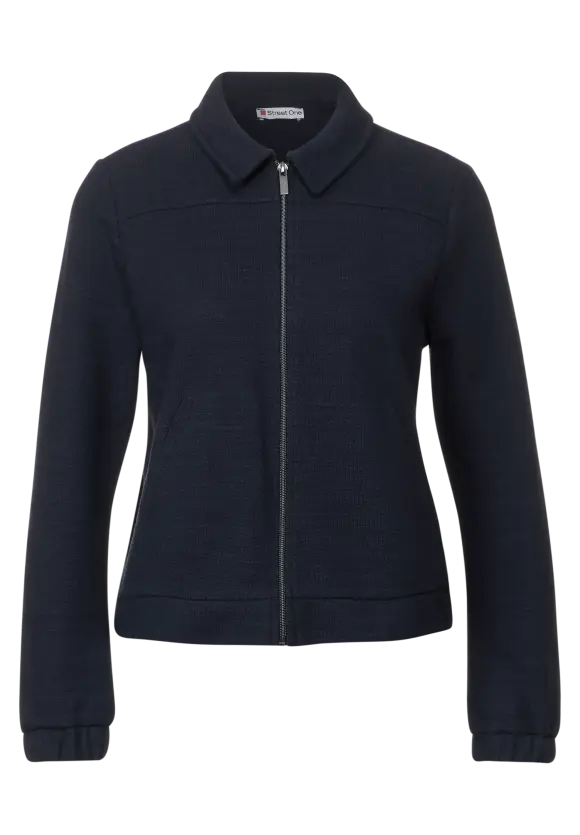 Struktur Shirtjacke - deep blue