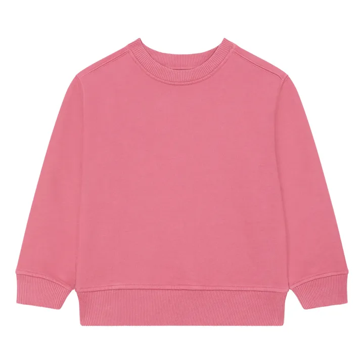 SMALLABLE BASICS Sweat Crewneck Garçon Molleton Bio | Vieux Rose