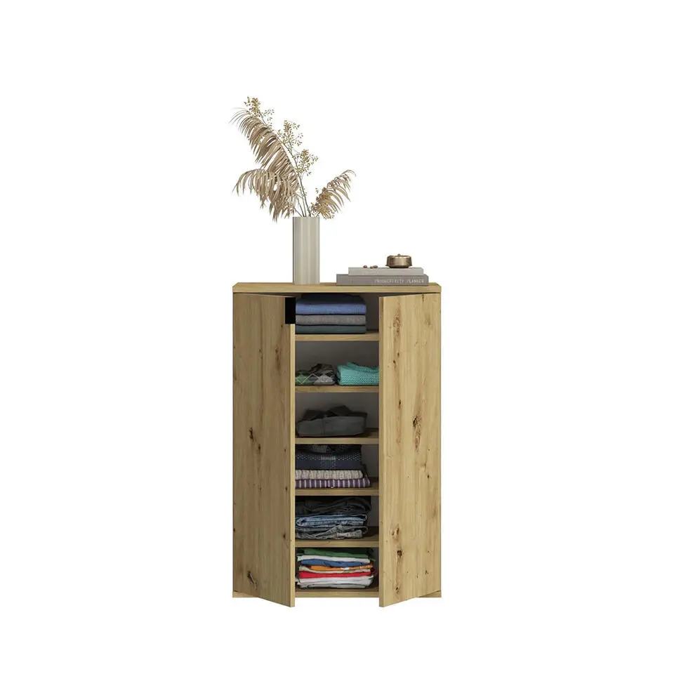 Hioshop ProjektX kommode 2 2 1 deuren 5 deuren eiken decor