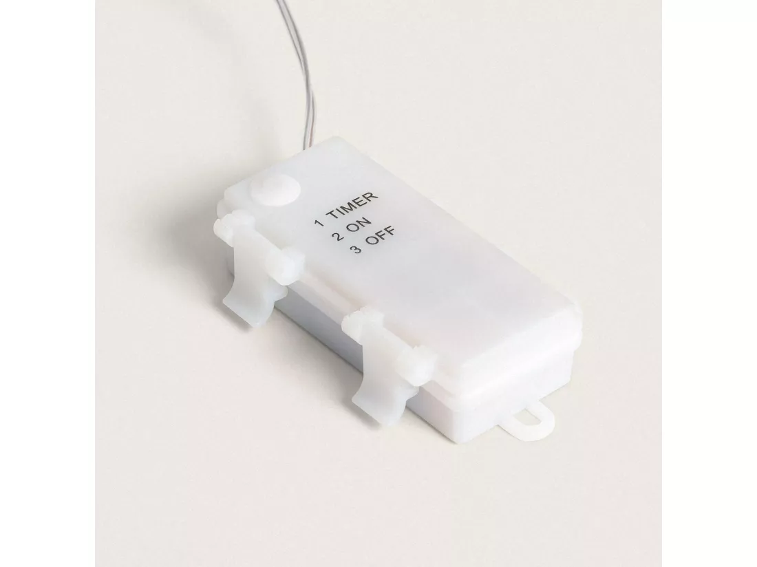 Guirlande LED Extérieure Corde avec Batterie Iraia 5m Blanc Chaud 2700K