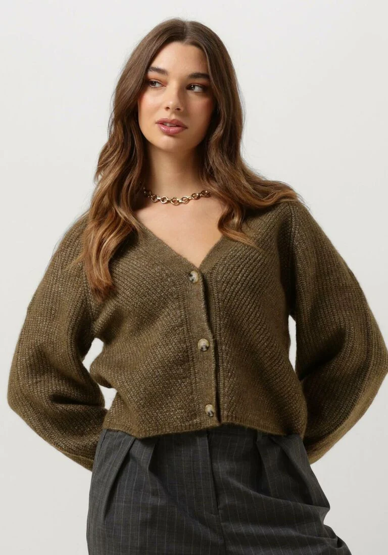 MSCH COPENHAGEN groene msch copenhagen vest mschpetunia peggy cardigan