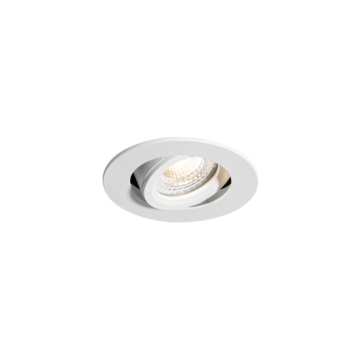 Inbouwspot wit kantelbaar 6,5cm incl. LED IP54 ultra slim - Pupil