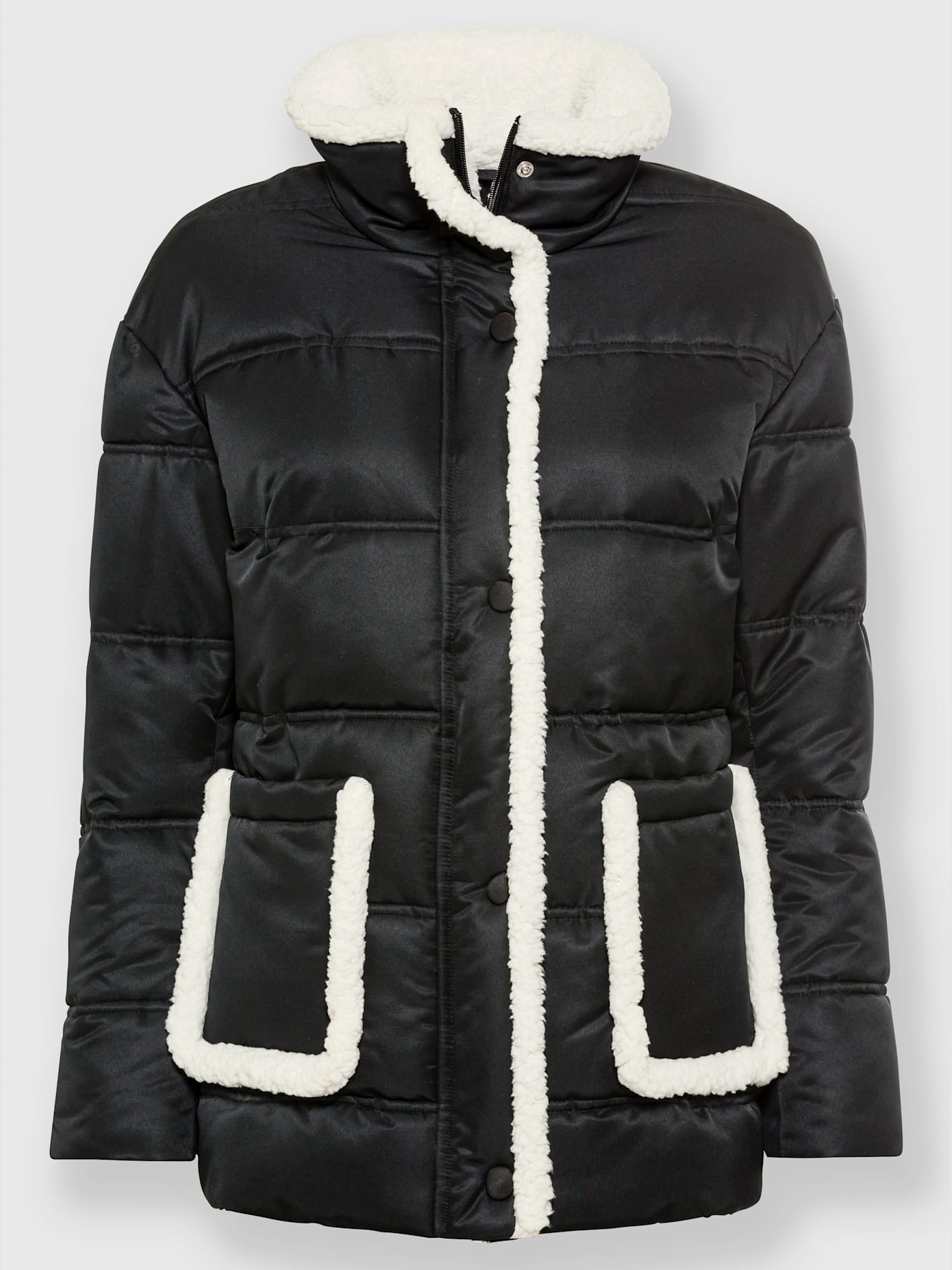 Veste d'extérieur imitation peau d'agneau