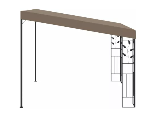 Belvédère mural 3x3x2,5 m Taupe