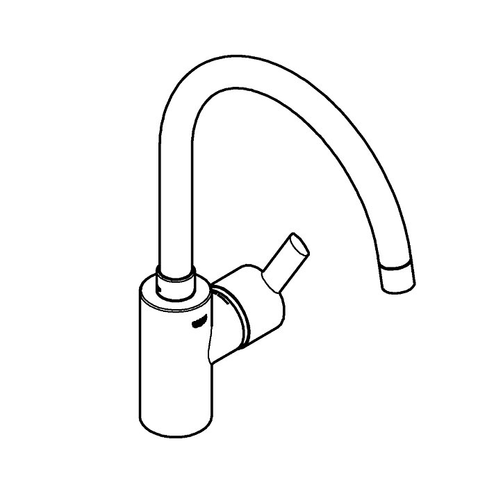 Mitigeur de cuisine Feel Supersteel Grohe inox brossé Grohe