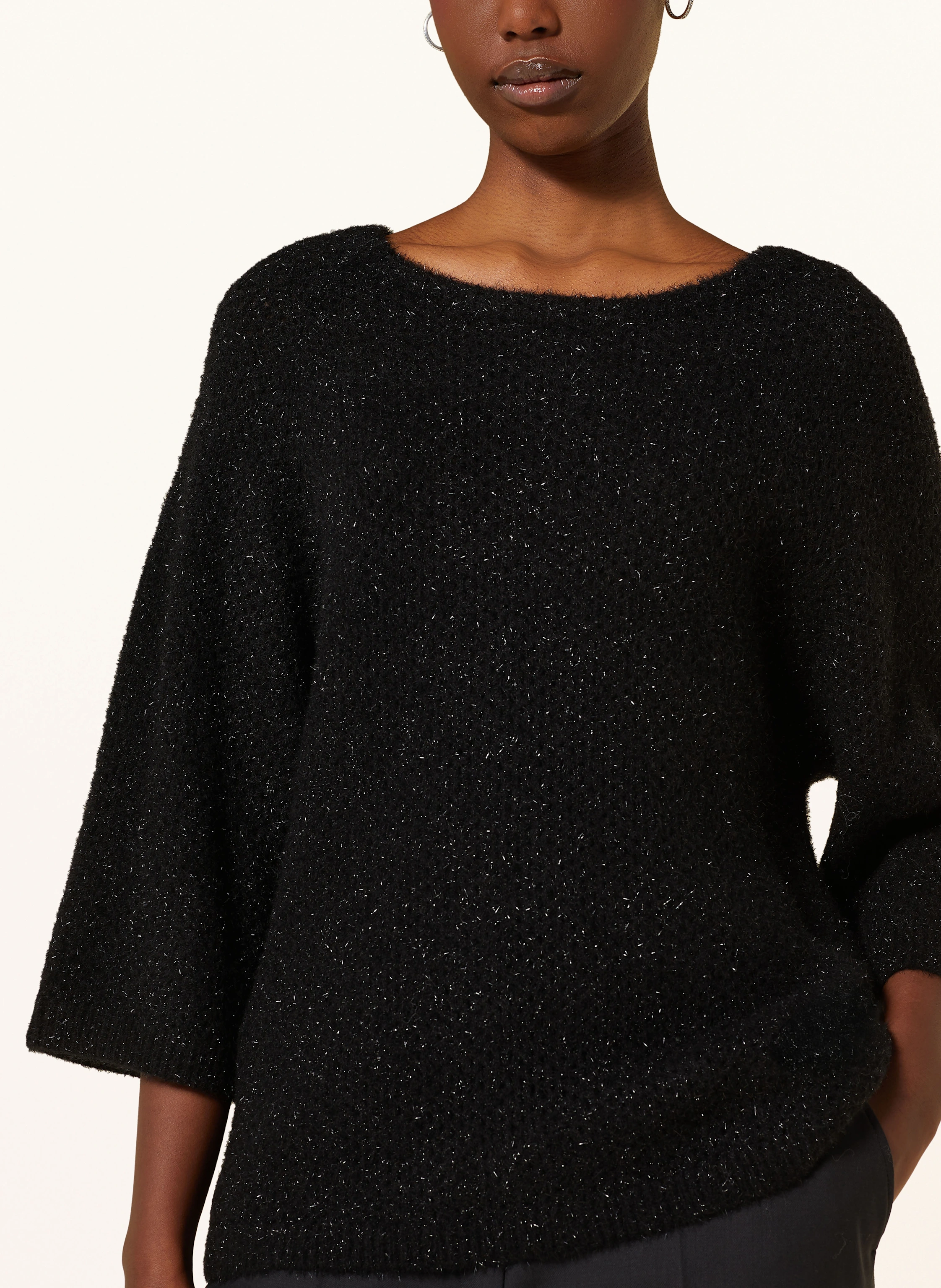 HEMISPHERE Pullover mit Cashmere und Glitzergarn