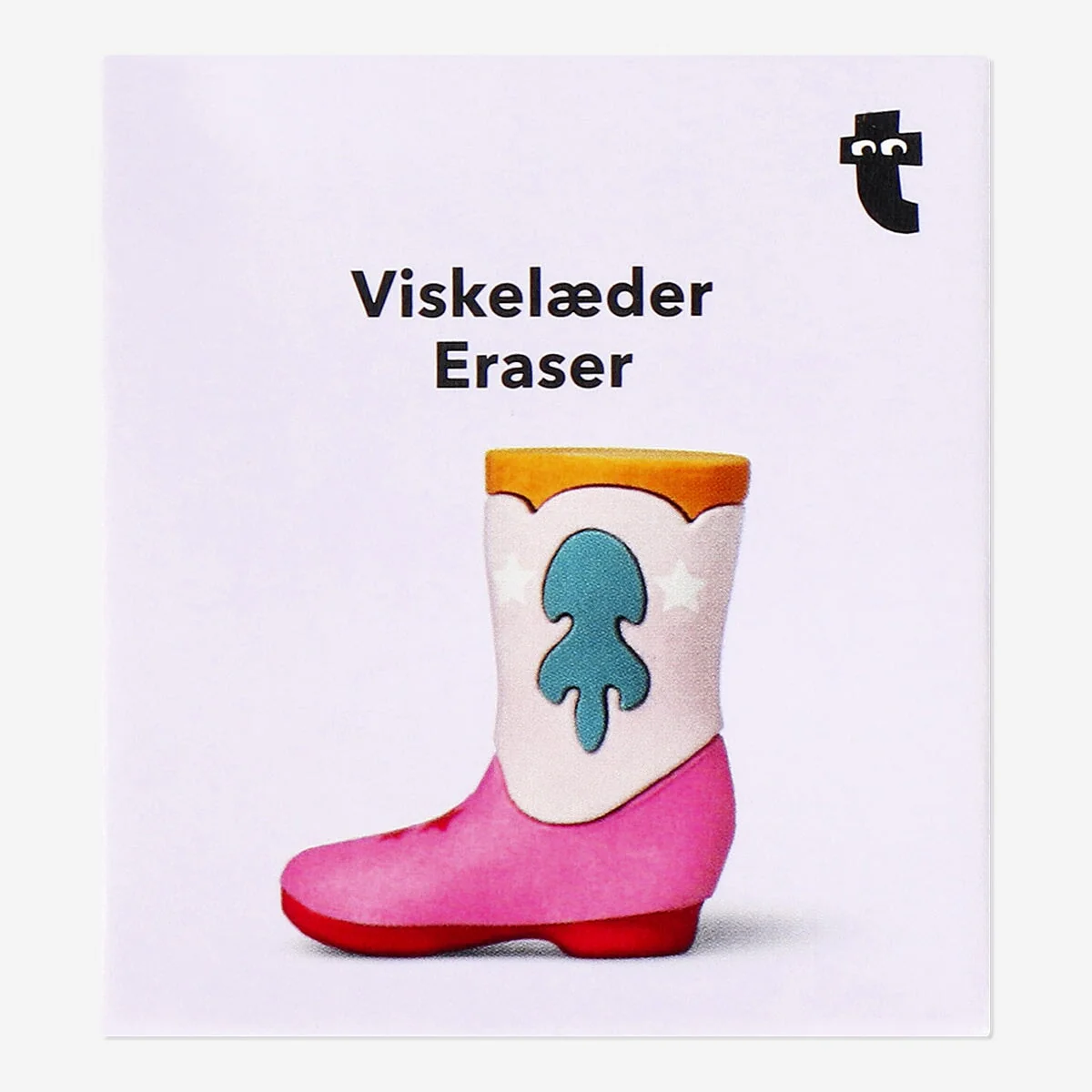 Cowboystøvle-formet Viskelæder