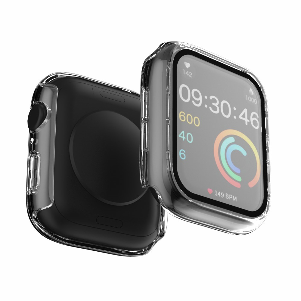 Apple Watch (45 mm) Hardcase Bumper   Display Schutzglas (IP68) - Transparent