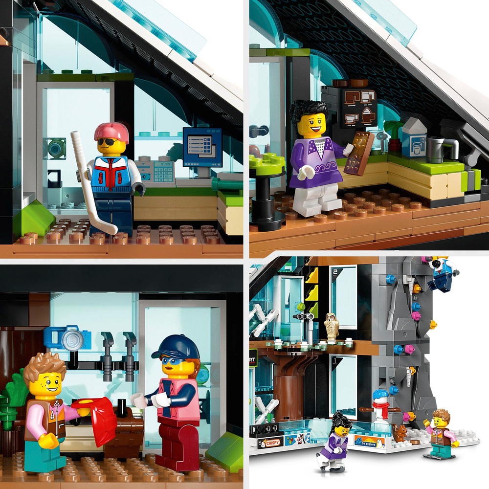 LEGO City 60366 Ski- und Kletterzentrum Spielzeug-Wintersportset