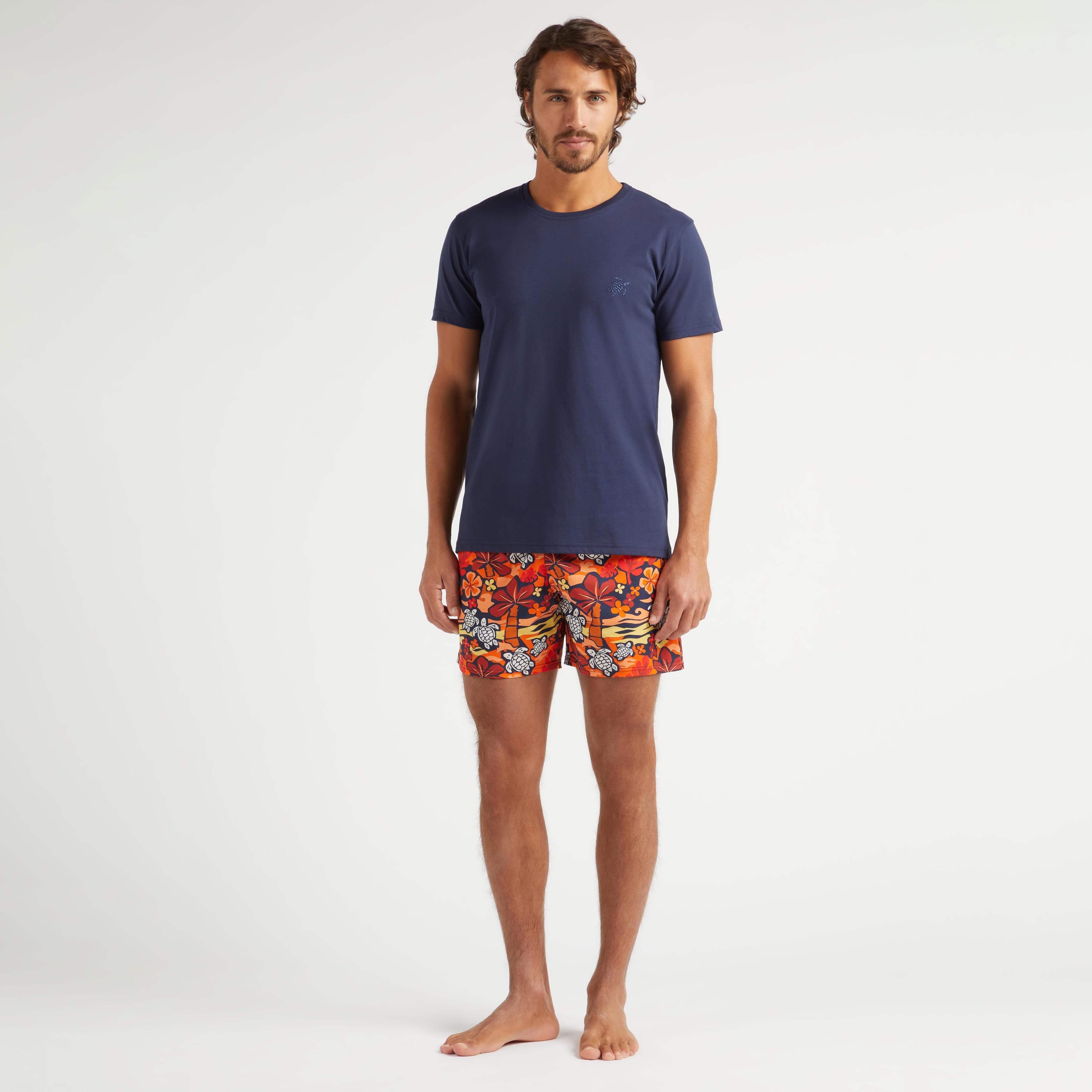 T-shirt Coton Organique Homme Imprimé Monoi Turtles