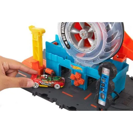 Hot Wheels City Super Reifenshop Spielset, Geschenk für Kinder von 4 bis 8 Jahren