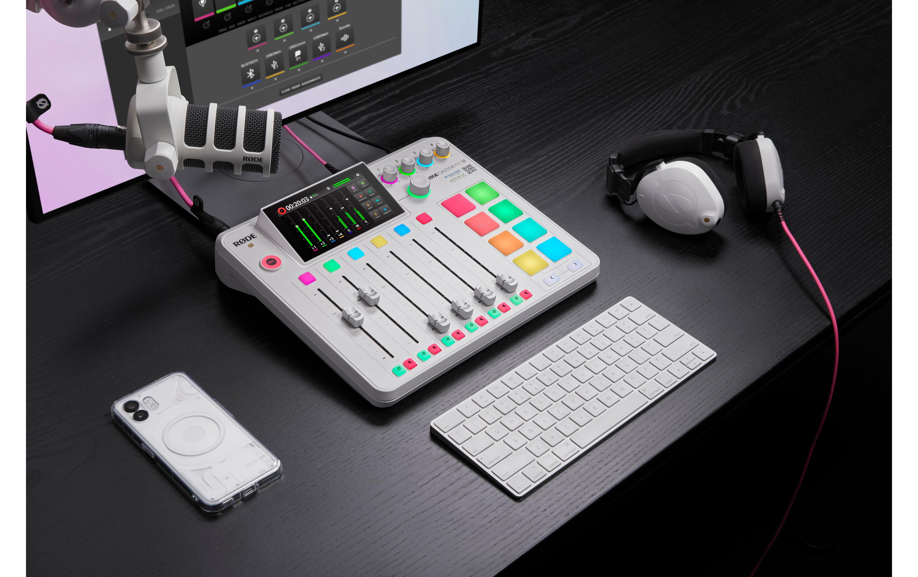 Mischpult RODECaster Pro II<br>Mischpult mit integriertem Audioproduktionsstudio