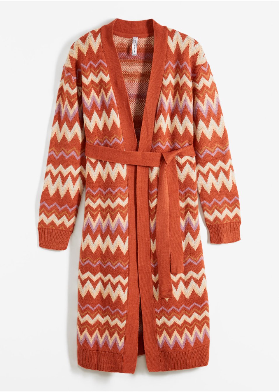 Manteau en maille à motif