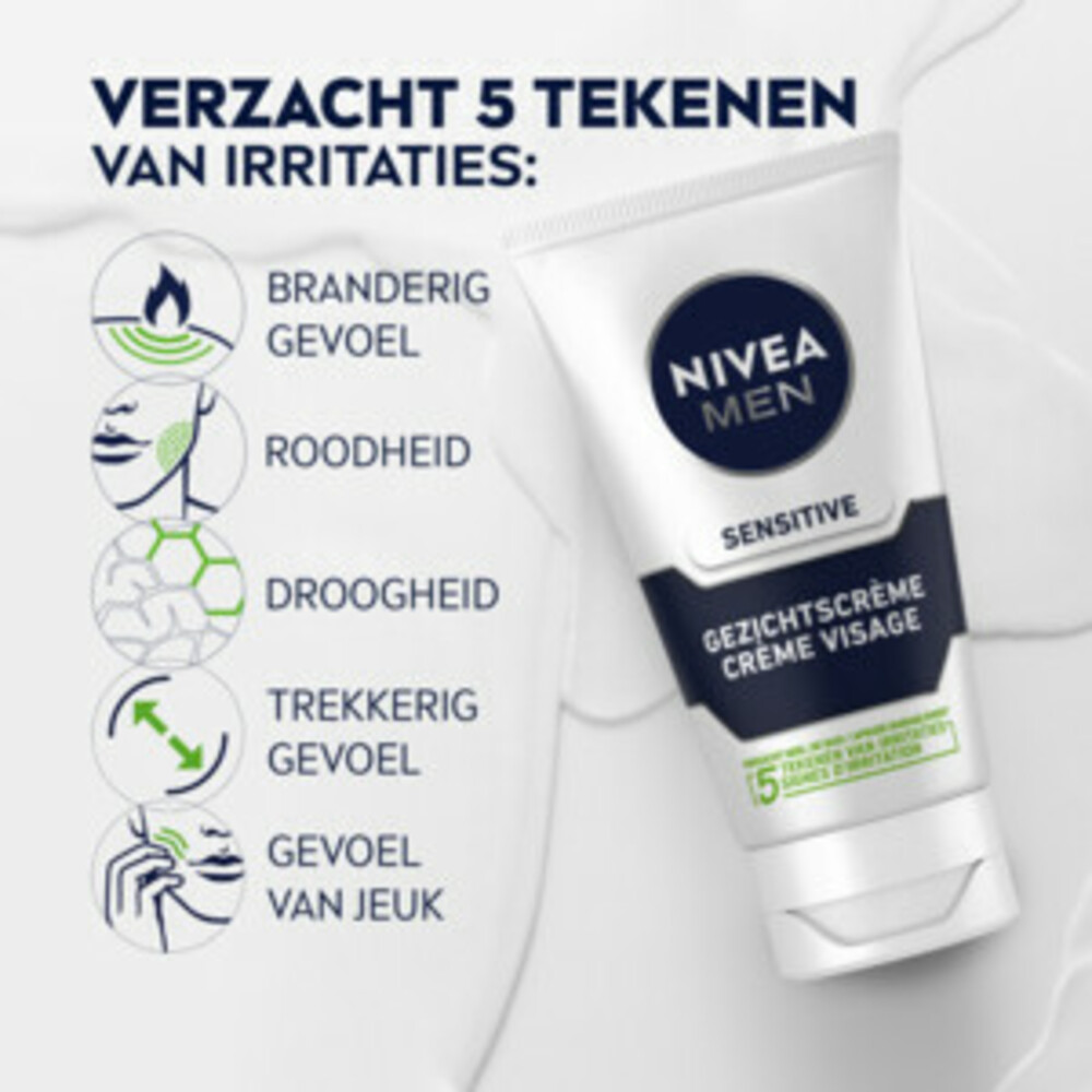 Nivea Men Gezichtscrème Sensitive75 ml