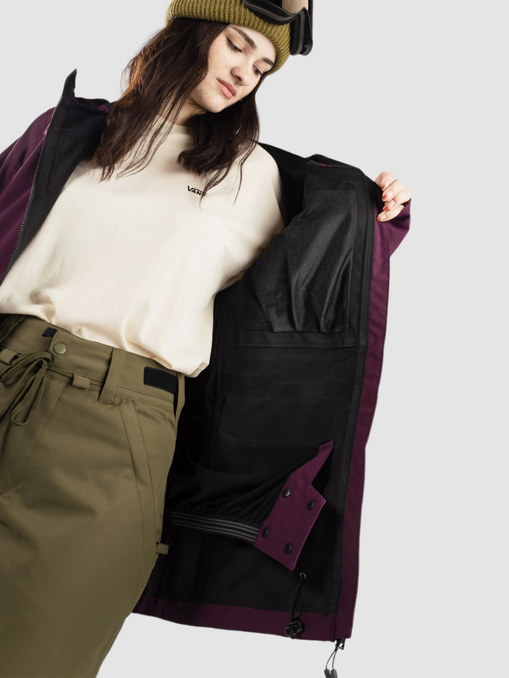Coal Absaroka 3L Jacket aubergine