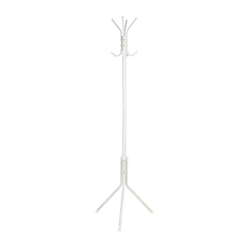 Kipit Kapstok - staand - wit - metaal - 175 x 48 cm