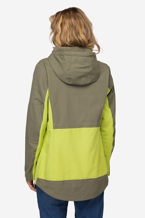 Funktions-Jacke, Kapuze, wasserabweisende Zipper