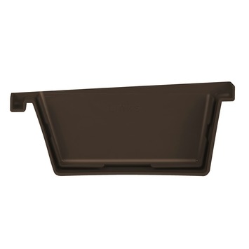 Martens eindstuk links t.b.v. bakgoot bruin 125 mm