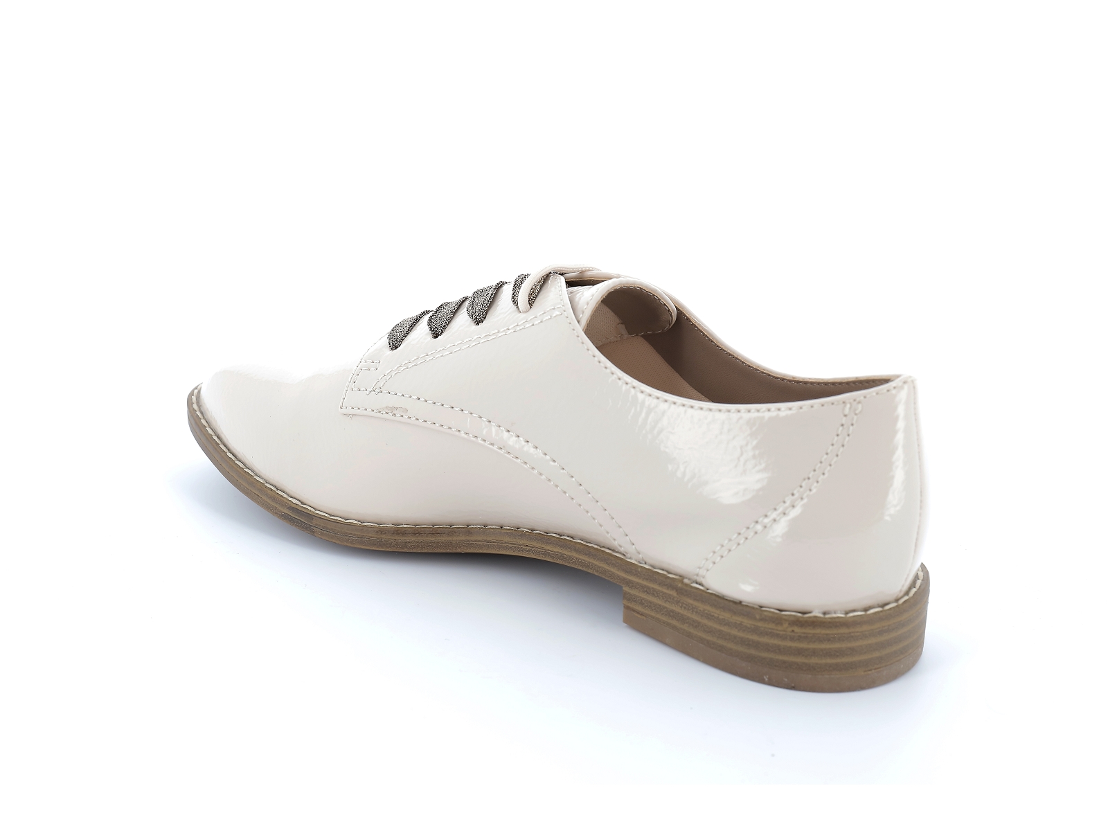 Tamaris-23203 Cuir Verni Beige