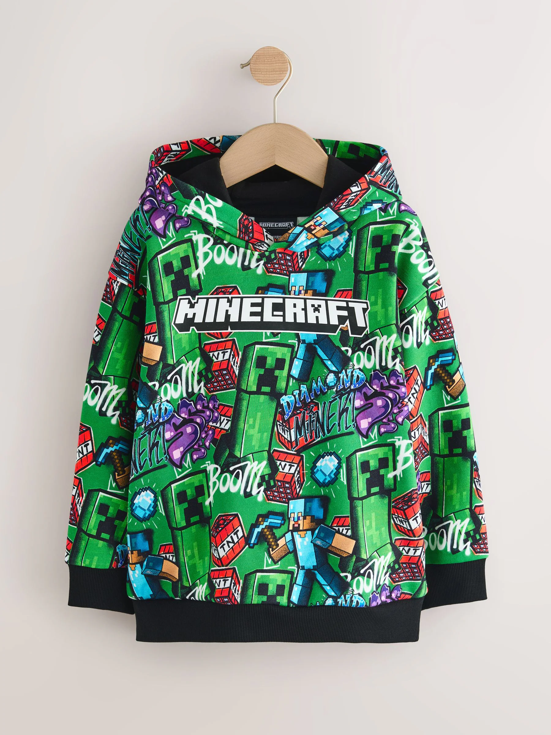 Groen - Minecraft-hoodie (3-16jaar)