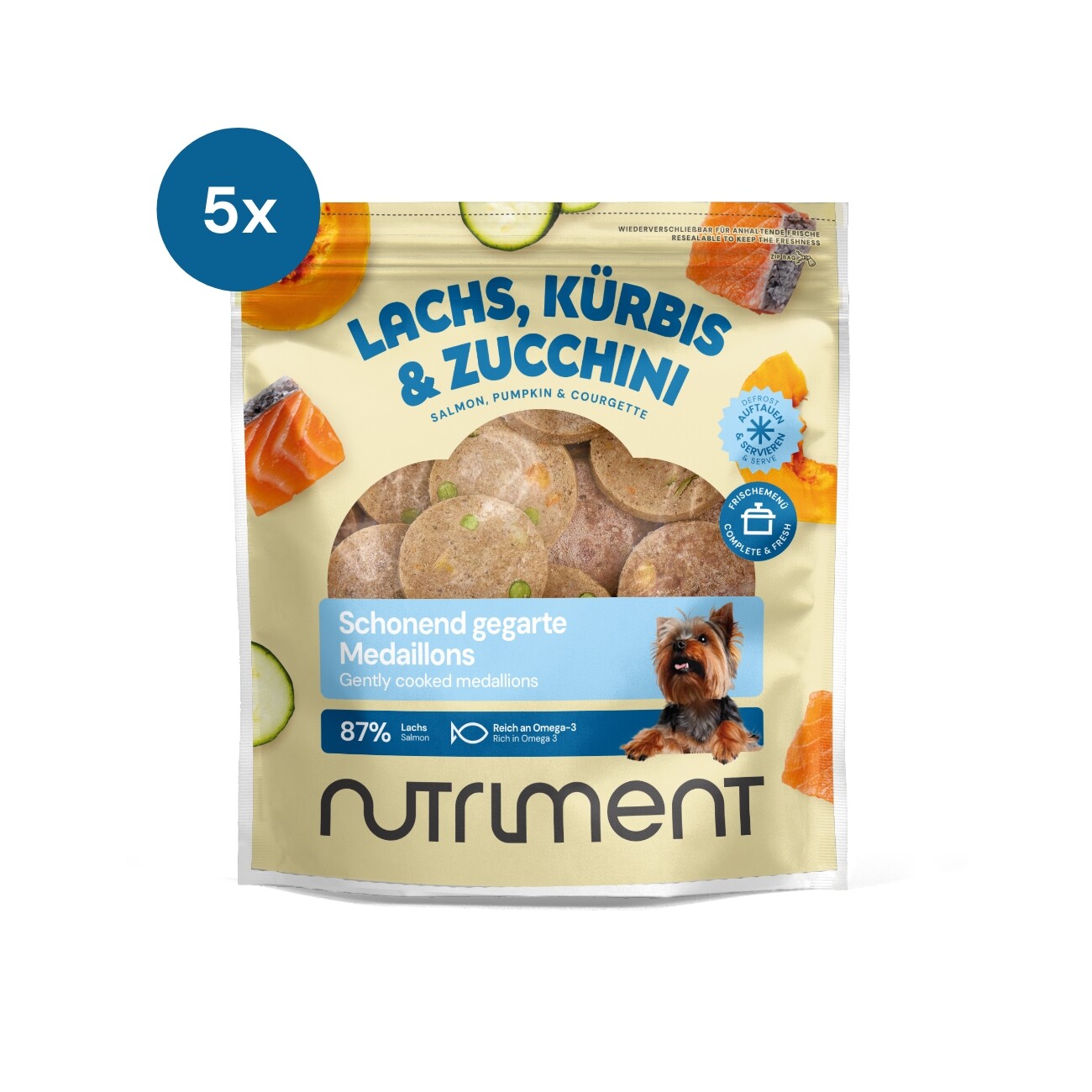 Nutriment Medaillons Lachs Probierpaket 5x800g