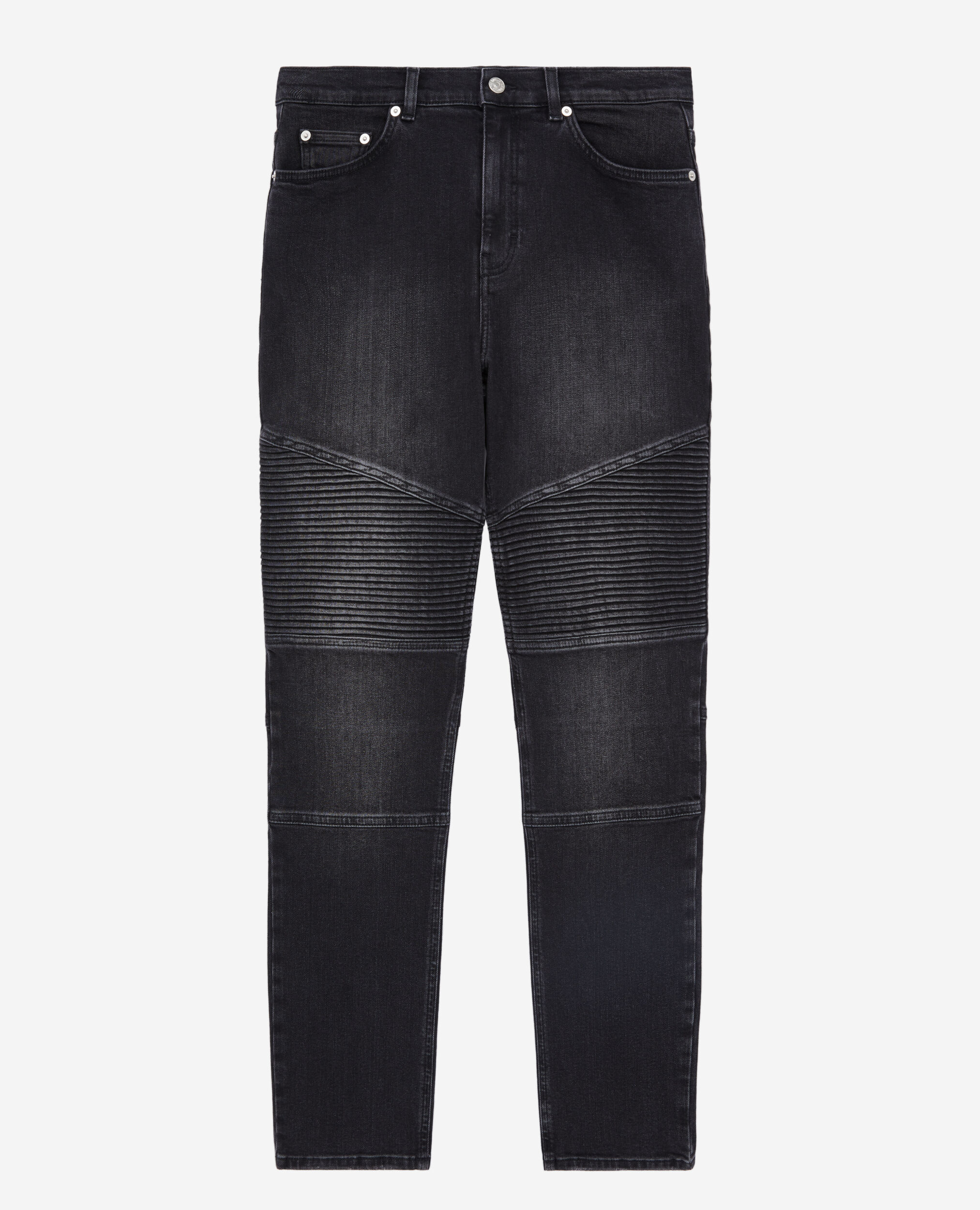 Jean biker slim noir