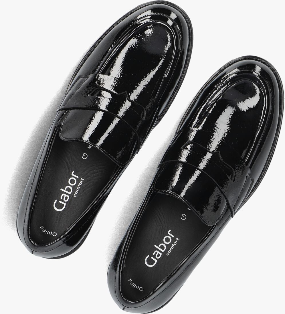 zwarte gabor loafers 453