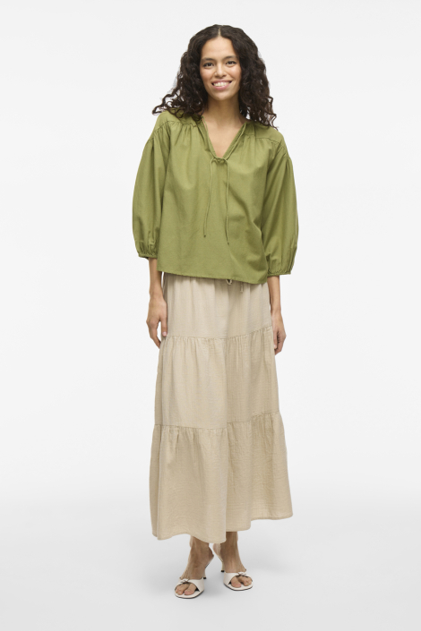 Vila groene dames blouse